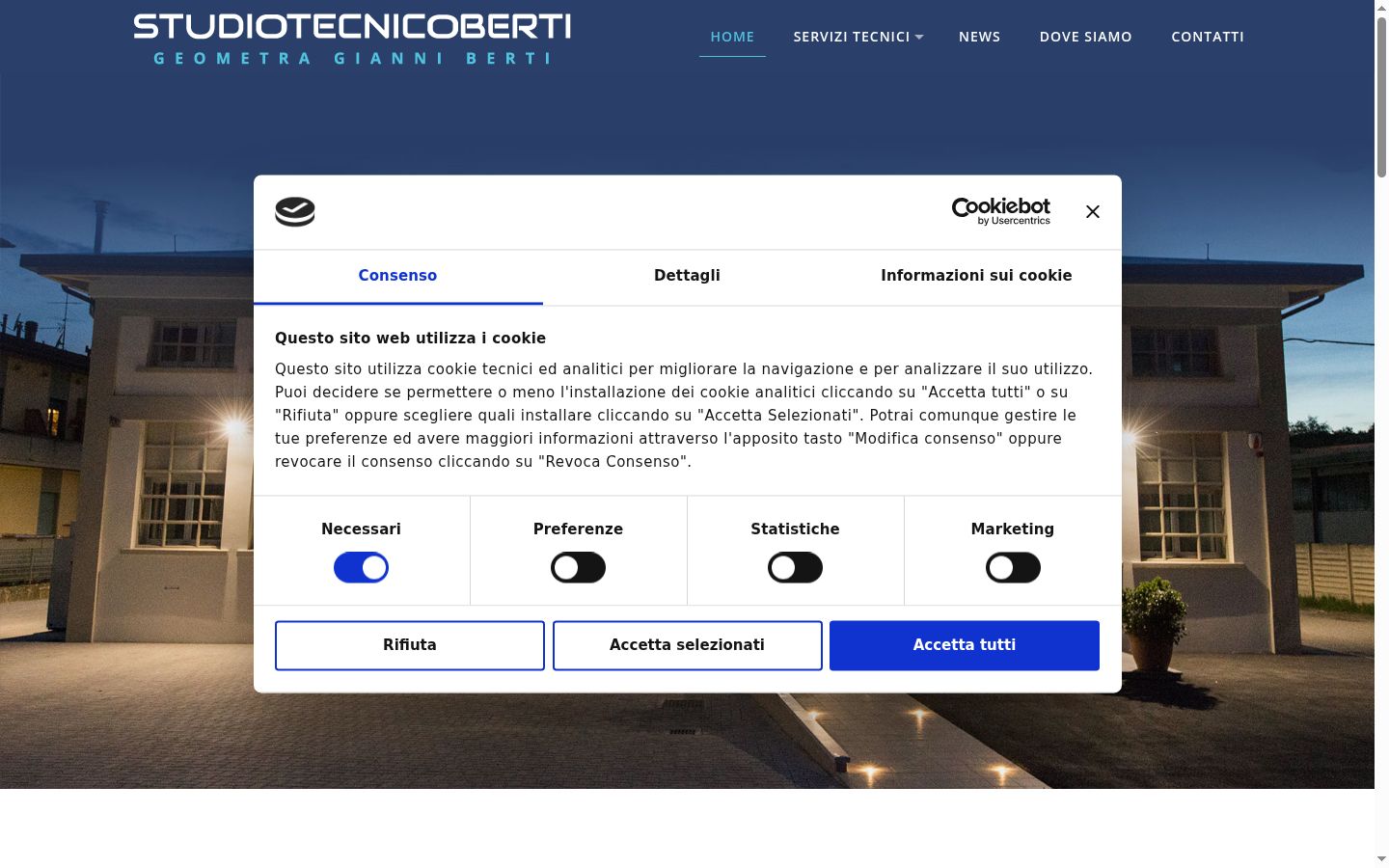 Snímek obrazovky baneru souhlasu zobrazeného před jakoukoli interakcí