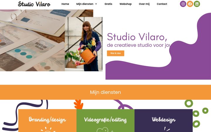 Zrzut ekranu studiovilaro.nl
