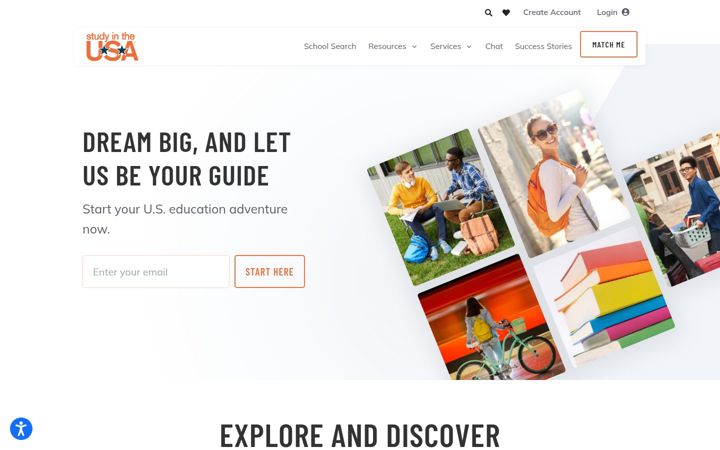 Screenshot of studyusa.com
