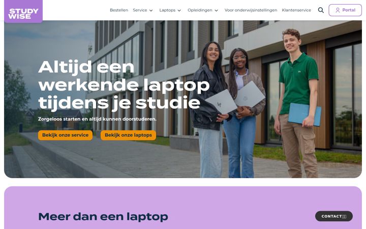 Screenshot of studywise.nl
