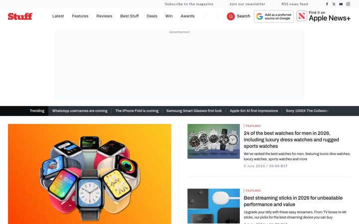 Screenshot of stuff.tv