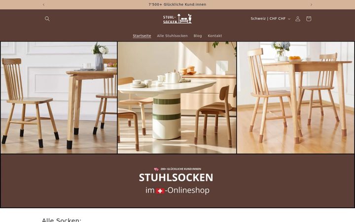 Snímek obrazovky stuhl-socken.ch
