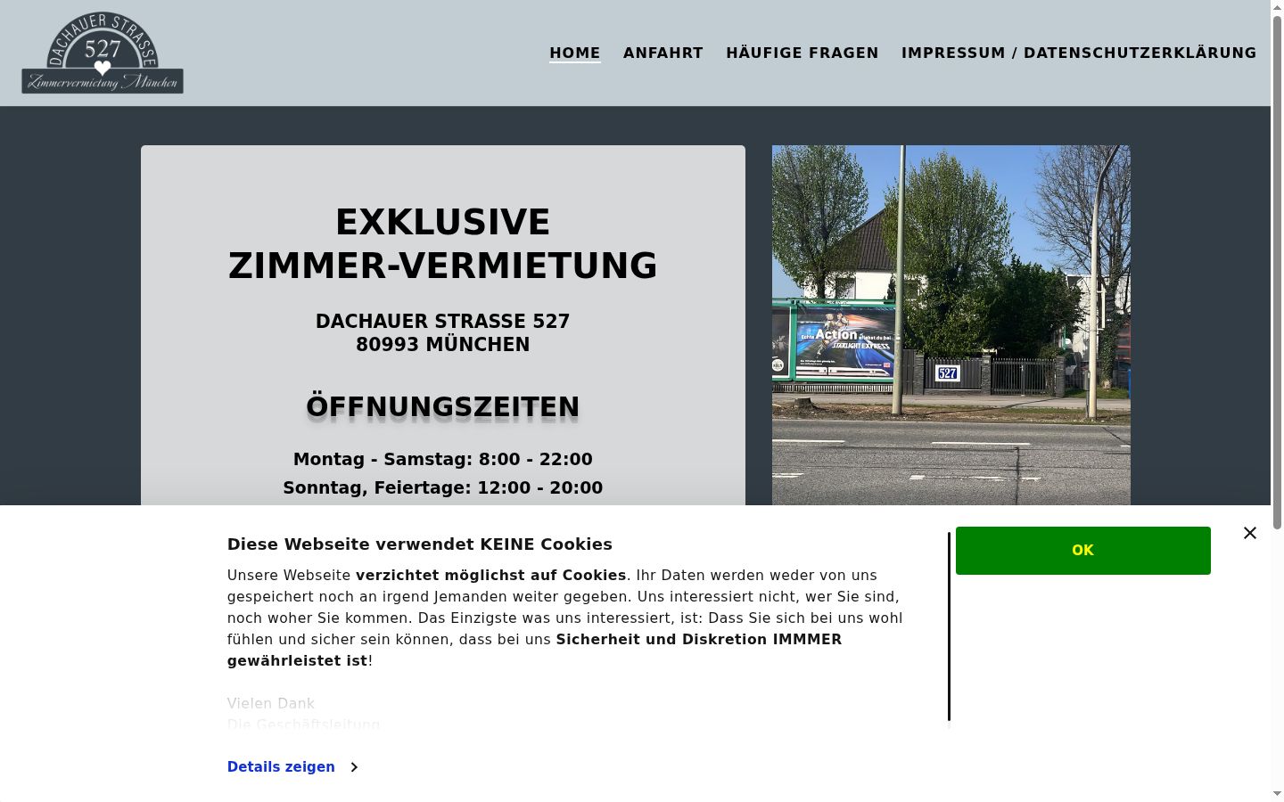 Screenshot van de toestemmingsbanner zoals getoond vóór enige interactie