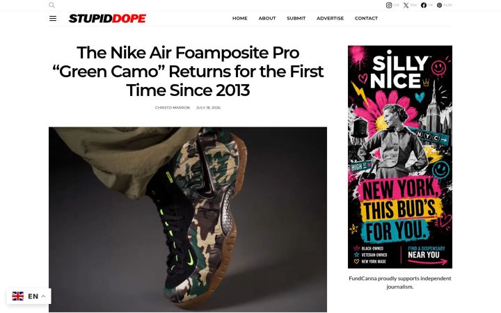 Screenshot of stupiddope.com