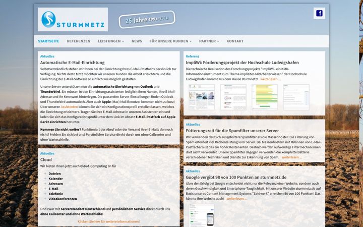 Screenshot of sturmlan.net