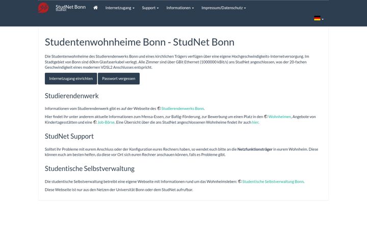 Screenshot of stw-bonn.de