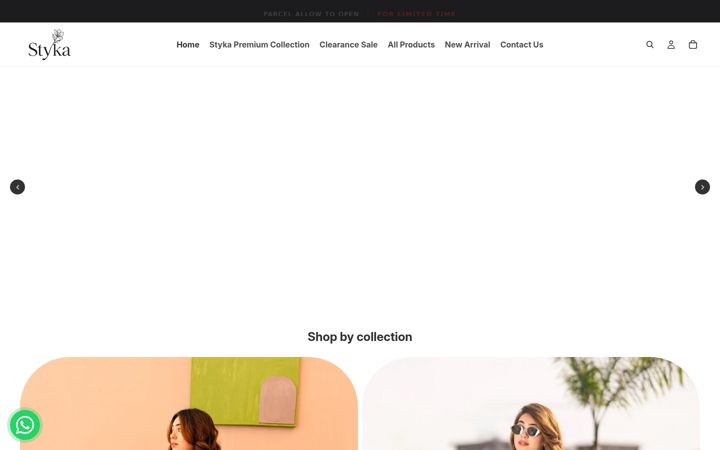 Screenshot of styka.pk
