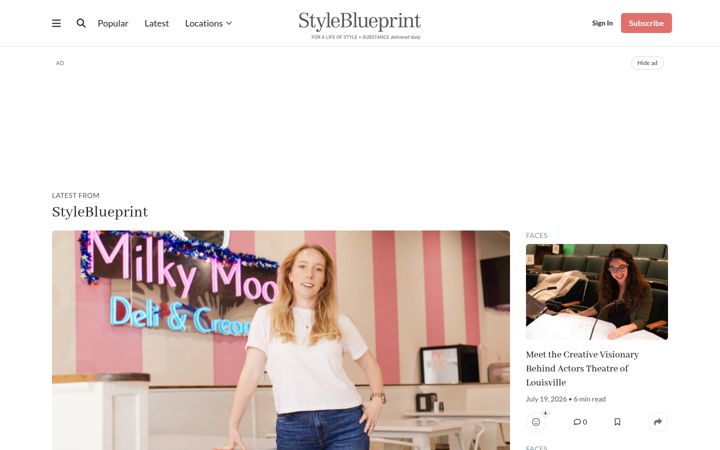 Screenshot of styleblueprint.com