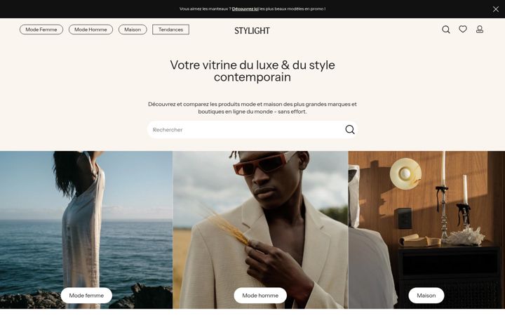 Screenshot of stylight.fr