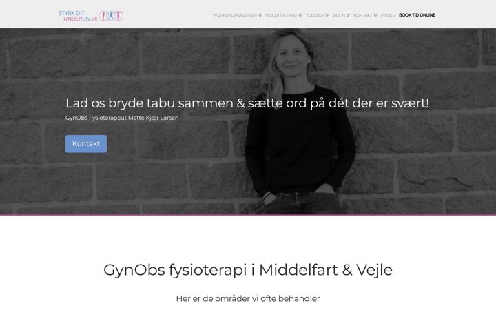 Kuvakaappaus sivustosta styrkditunderliv.dk