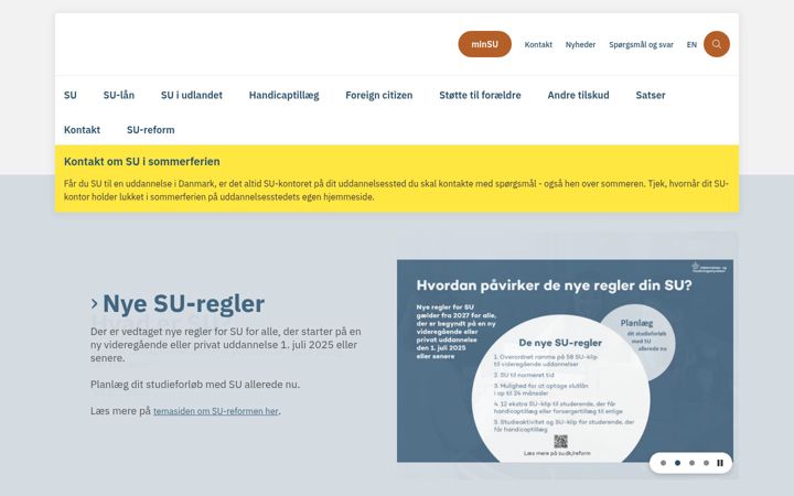 Screenshot of su.dk
