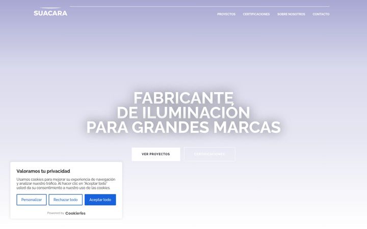 Screenshot ta' suacara.es