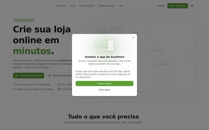 Screenshot of suastore.com