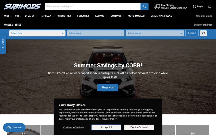 Screenshot of subimods.com