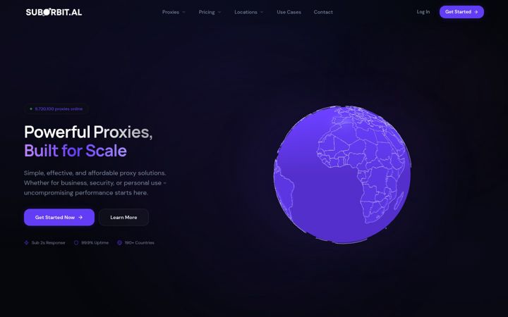 Screenshot of suborbit.al