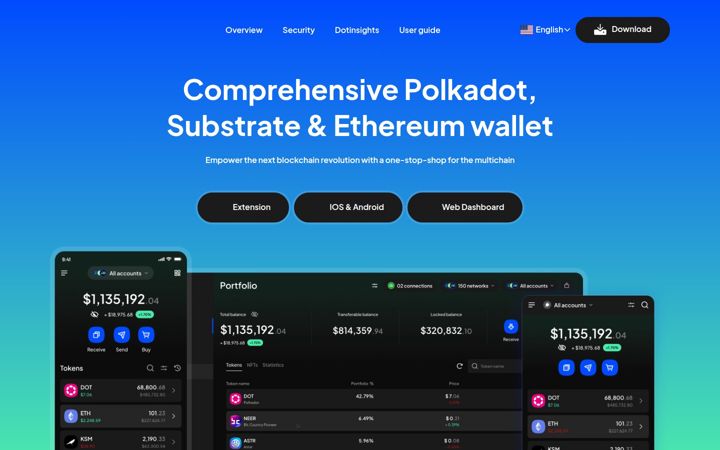 Snímek obrazovky subwallet.app