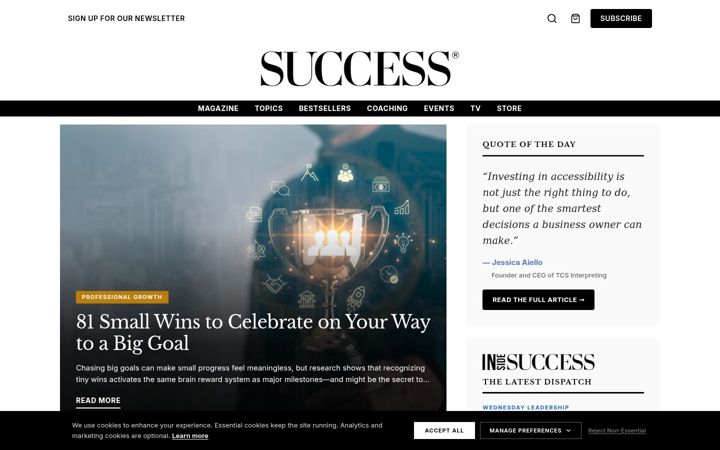 Zrzut ekranu success.com
