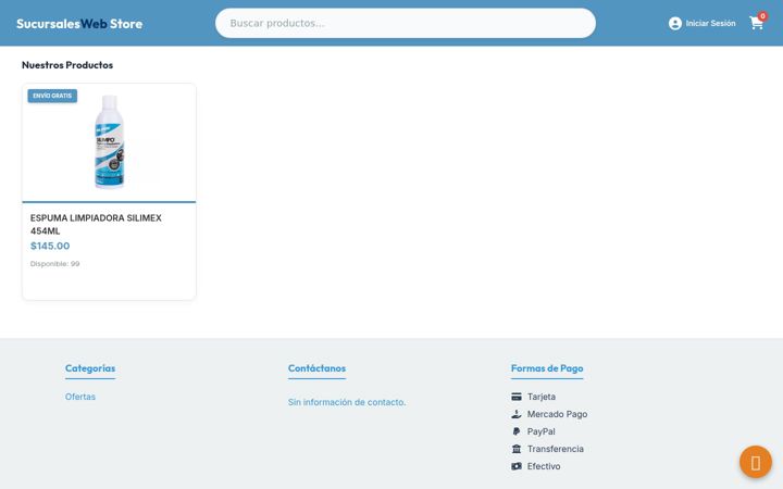 Screenshot of sucursalesweb.com