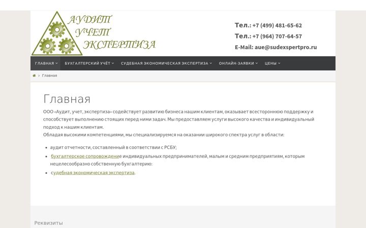 Screenshot of sudexspertpro.ru