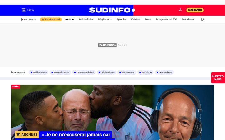 Ekrānuzņēmums no sudinfo.be