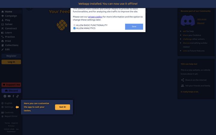 Screenshot of sudoku.coach
