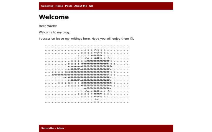 Screenshot of sudomsg.com