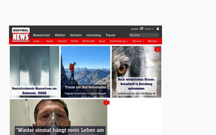 Screenshot of suedtirolnews.it