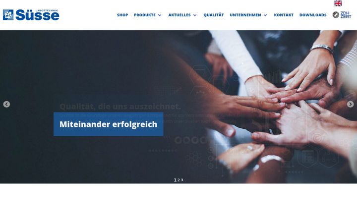 Screenshot von suesse.de