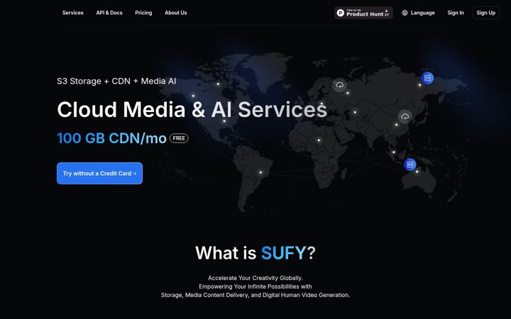 Screenshot of sufy.com