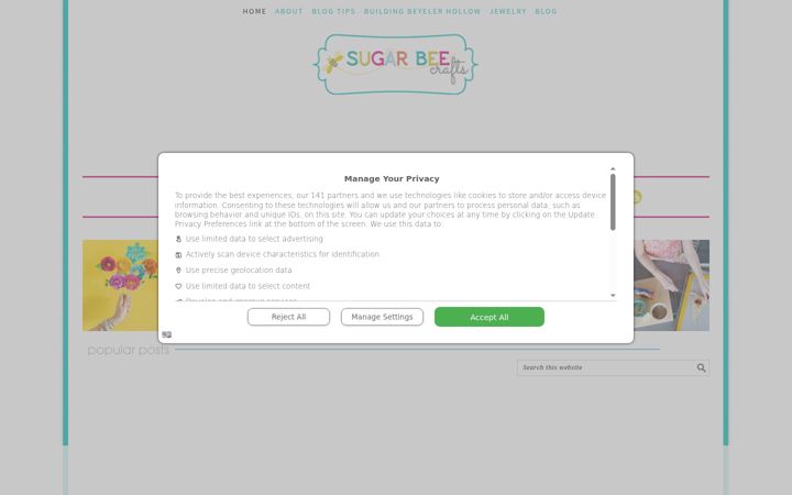 Screenshot of sugarbeecrafts.com