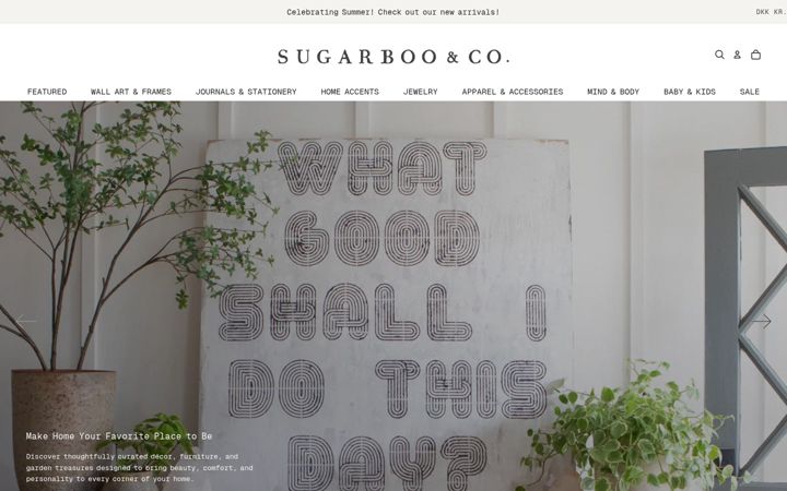 Screenshot of sugarbooandco.com