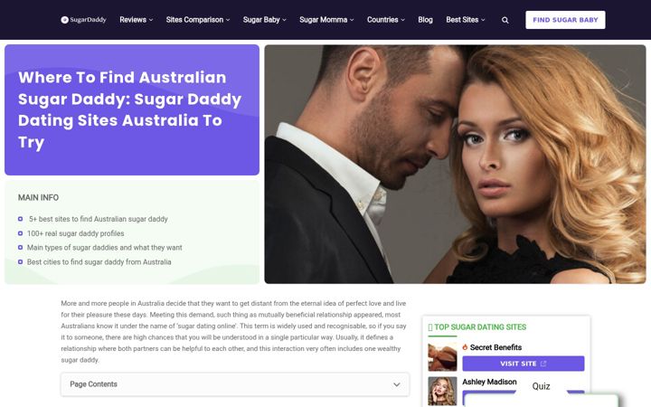 Screenshot of sugardaddyaustralia.org
