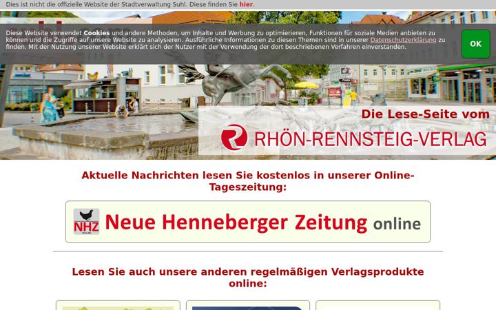 Screenshot of suhl.com