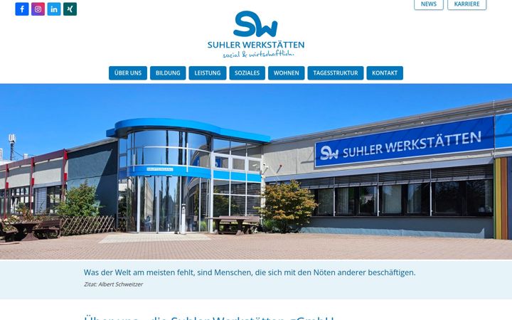 Skærmbillede af suhler-werkstaetten.de