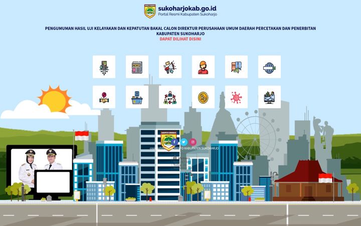 Screenshot of sukoharjokab.go.id