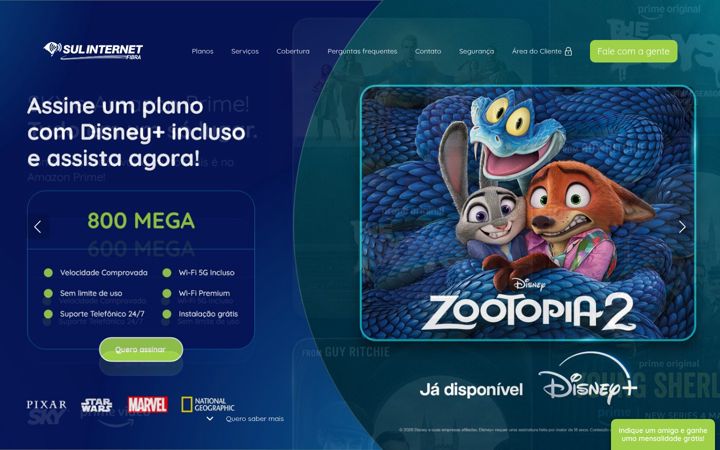 Ekrānuzņēmums no sulinternet.com.br