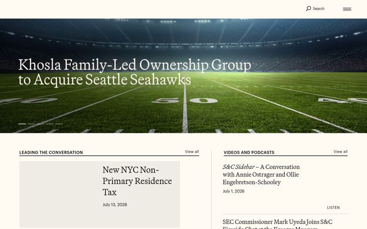 Screenshot of sullcrom.com