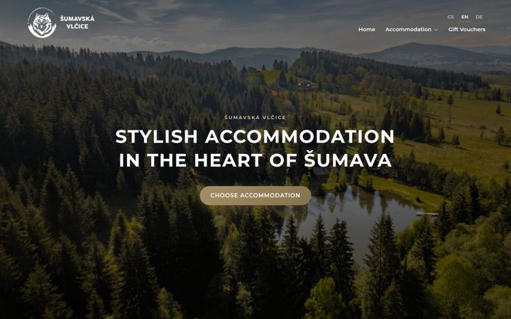 Screenshot of sumavskavlcice.cz