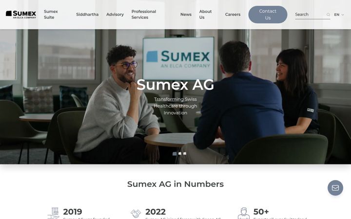 Screenshot of sumex.ch
