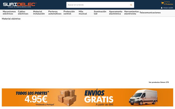 Skärmbild av sumidelec.com