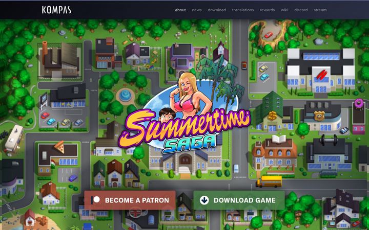 Screenshot of summertimesaga.com