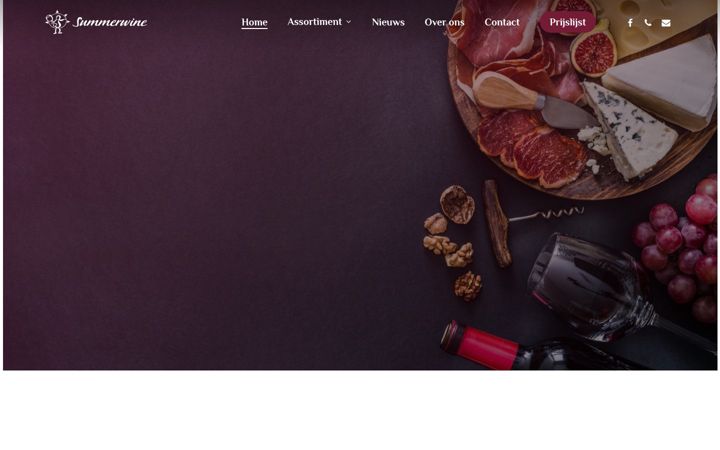 Screenshot of summerwine.be