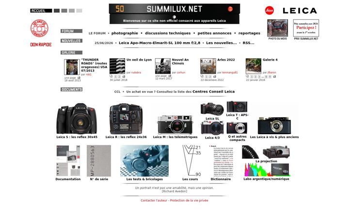 Screenshot of summilux.net