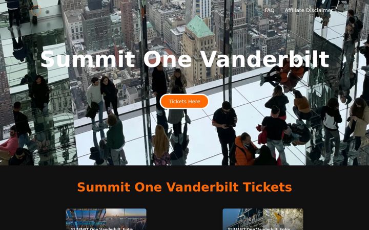Screenshot of summit-onevanderbilt-tickets.com