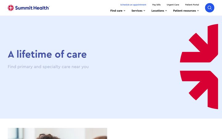 Screenshot of summithealth.com