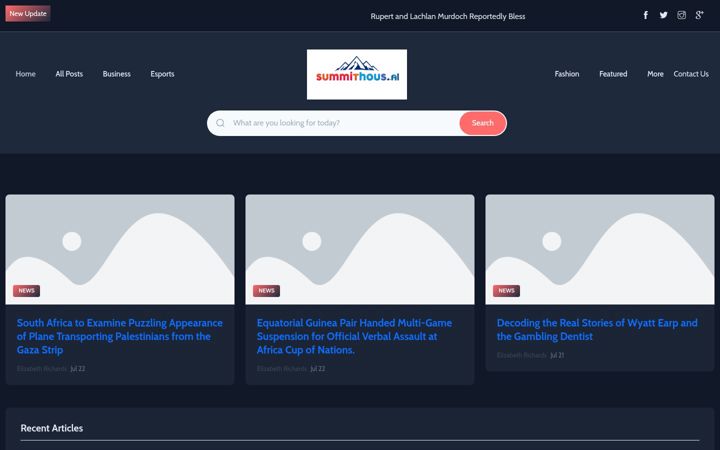Screenshot of summithouse.nl