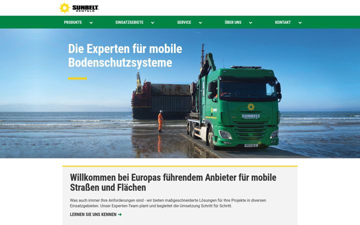 Screenshot of sunbeltrentals.de
