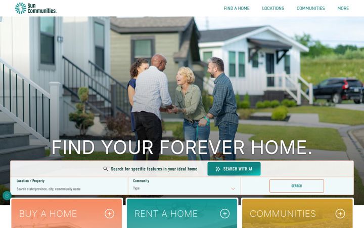 Screenshot von suncommunities.com