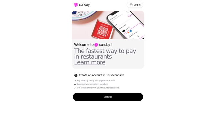Screenshot of sundayapp.io