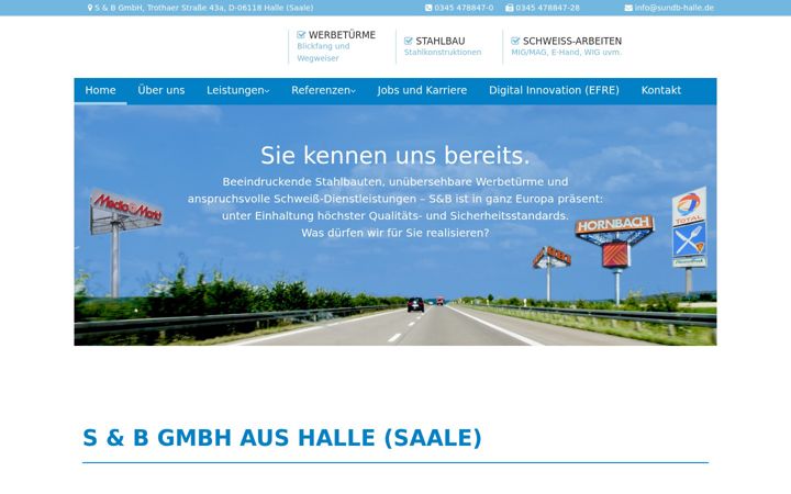 Екранна снимка на sundb-halle.de